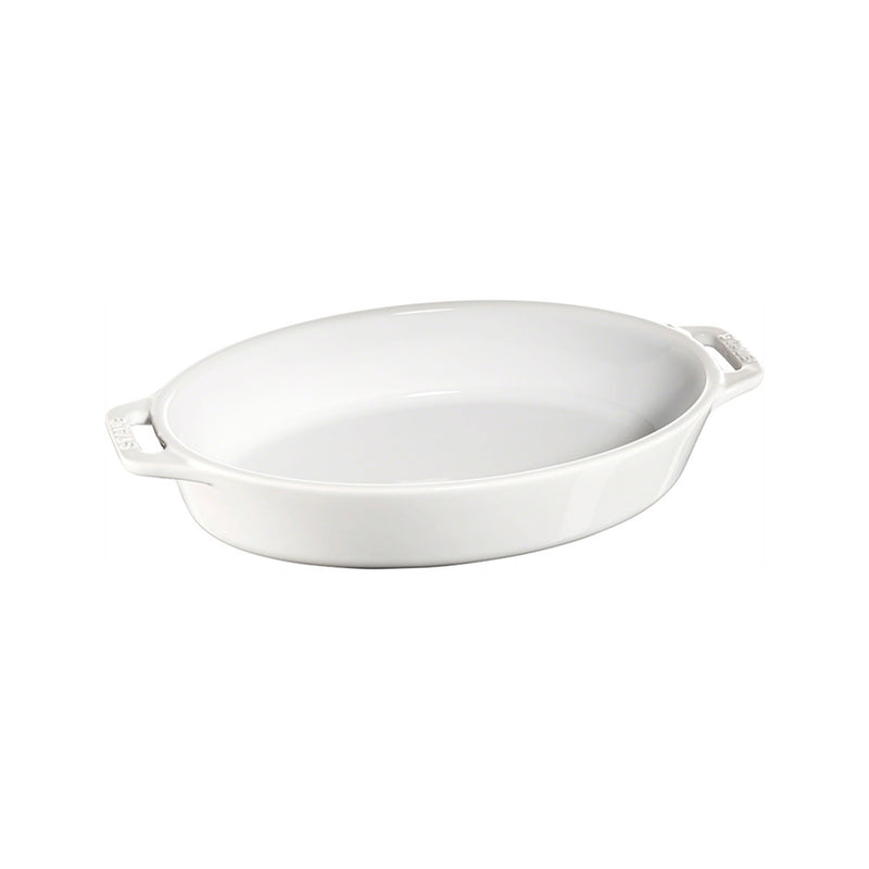 Fuente Ovalada de Cerámica de 23 cm Blanco - STAUB - Image 1