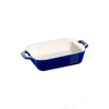 Fuente Rectangular de Cerámica 14 cm Azul - STAUB