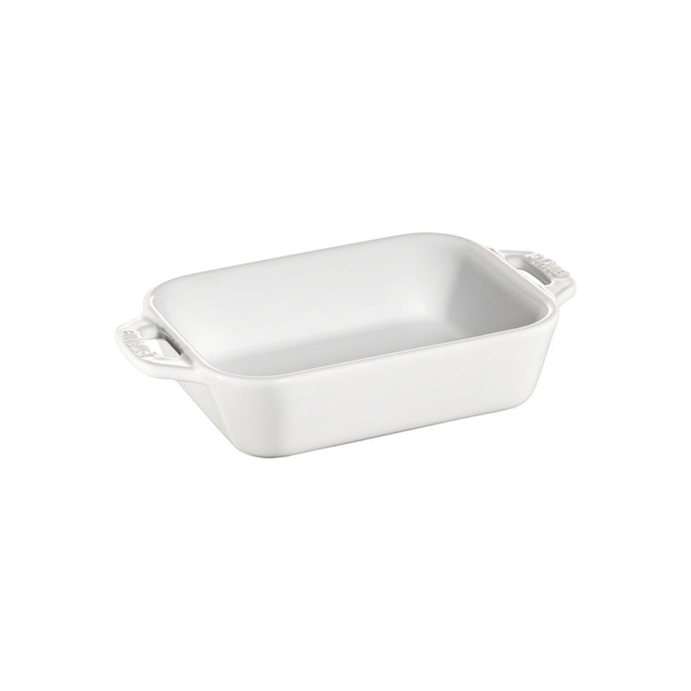 Fuente Rectangular de Cerámica 14 cm Blanco - STAUB - Gallery 1