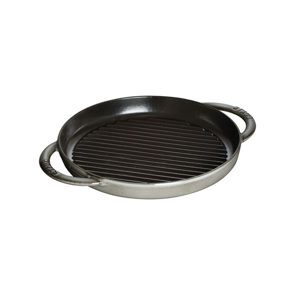 Grill Redondo de Hierro Fundido de 26 cm Color Gris - STAUB