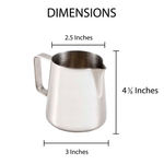Jarra de Acero para Espumar Leche de 12 Oz - FINO - Thumbnail 2