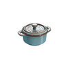 Mini Cocotte Antique Redondo de Cerámica de 10 cm Celeste -STAUB