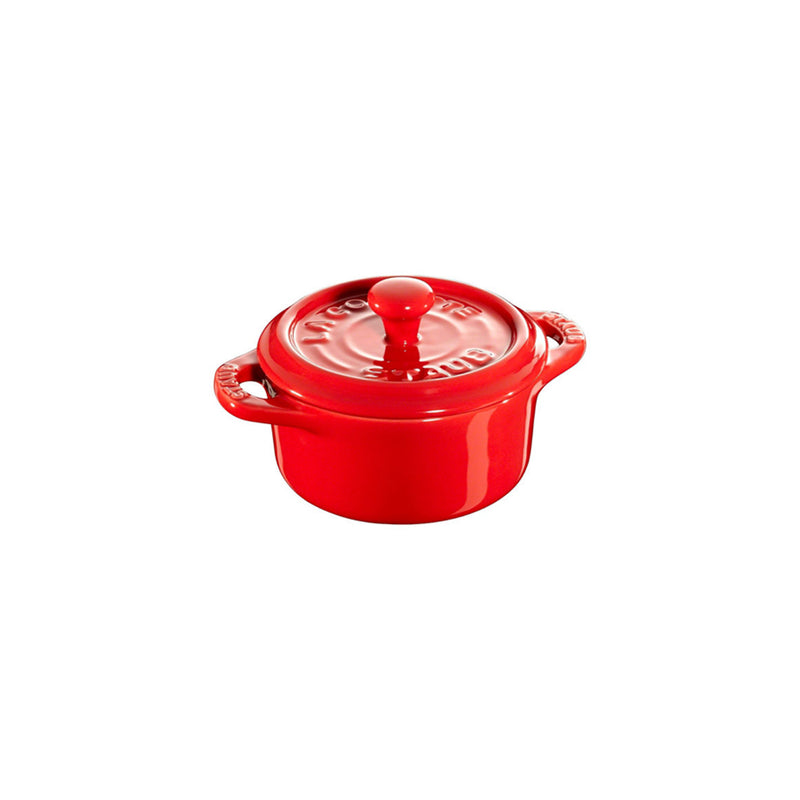 Mini Cocotte de Cerámica Redondo de 10 cm Rojo - STAUB - Image 1