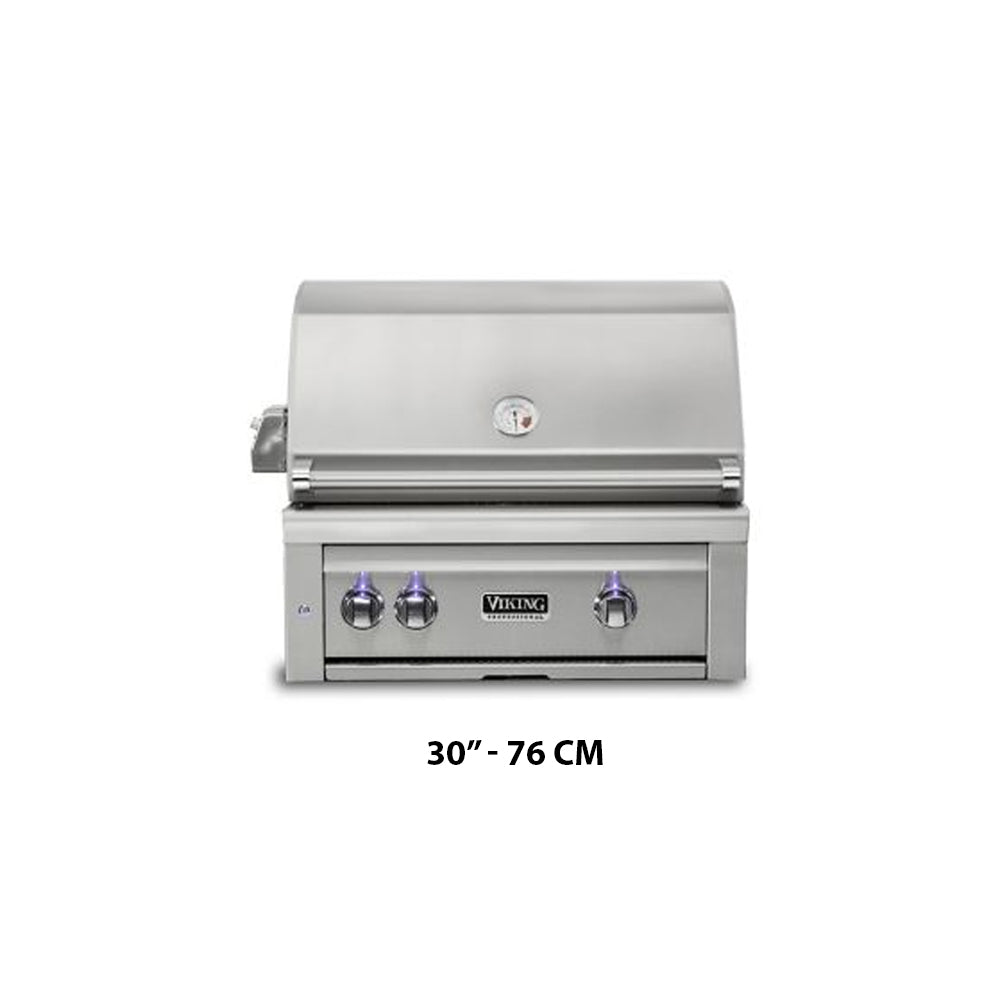 Parrilla Empotrada con Quemador Prosear y Rosticero SERIE 5 de 30”-36”-42”-54" o 76 -91.5 -107-138 cm - VIKING - Gallery 1