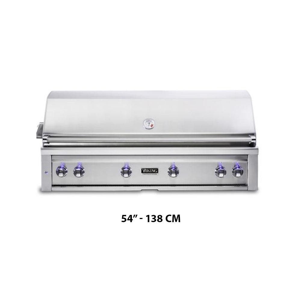 Parrilla Empotrada con Quemador Prosear y Rosticero SERIE 5 de 30”-36”-42”-54" o 76 -91.5 -107-138 cm - VIKING - Gallery 4