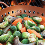 Wok Redondo Antiadherente para Parrilla de Cobre de 27 cm - OUTSET - Thumbnail 3