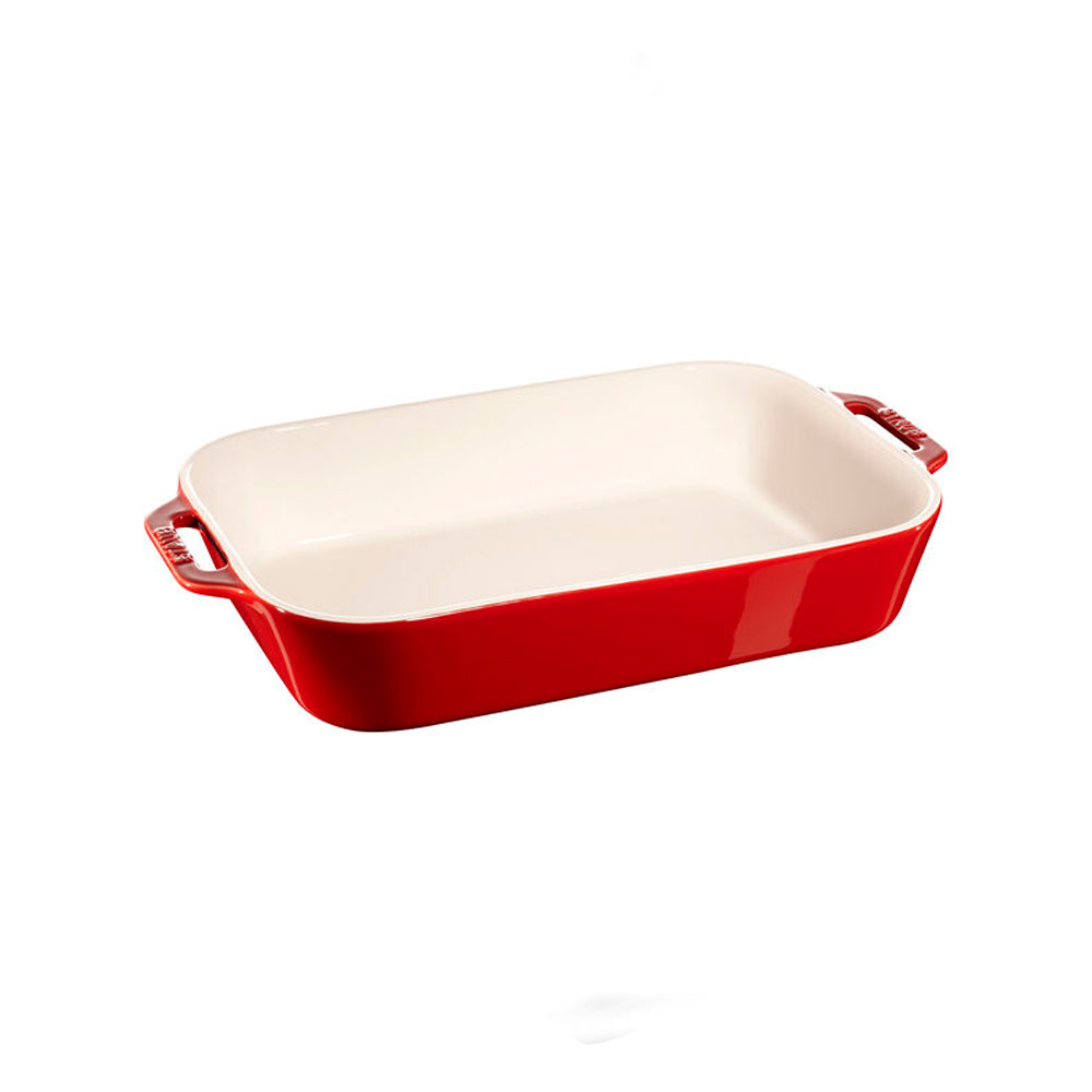Fuente Rectangular de Cerámica 34 cm Rojo -STAUB - Gallery 1