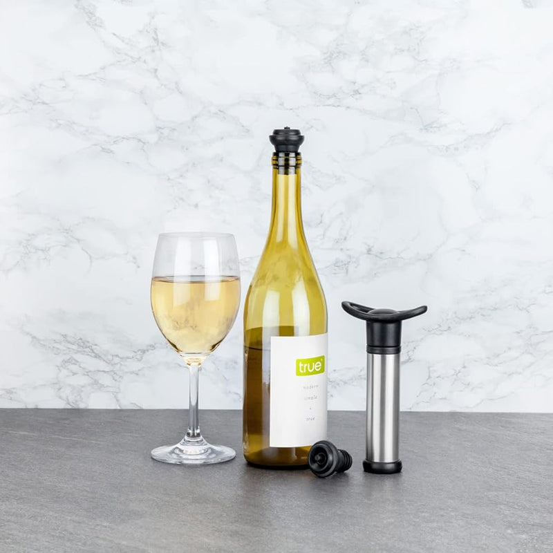 Set Bomba de Vacío y Tapones para Vino - TRUE BRANDS - Image 2