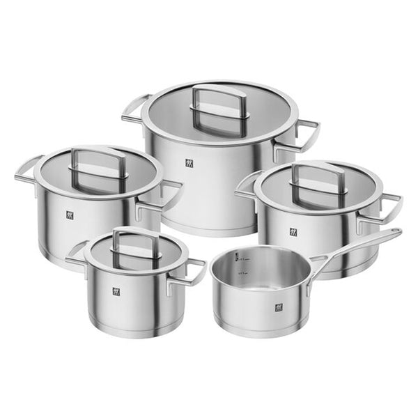 Set de Ollas de 5 Pzs de Acero Inoxidable Modelo Vitality - ZWILLING