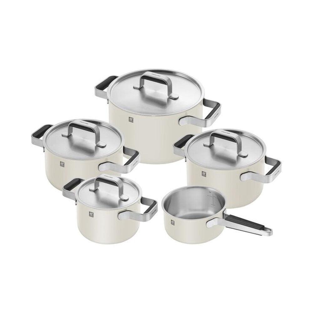 Set de Ollas de 5 Pzs de Acero Inoxidable Color Blanco Marfil Modelo Zwilling Pure – ZWILLING - Gallery 1
