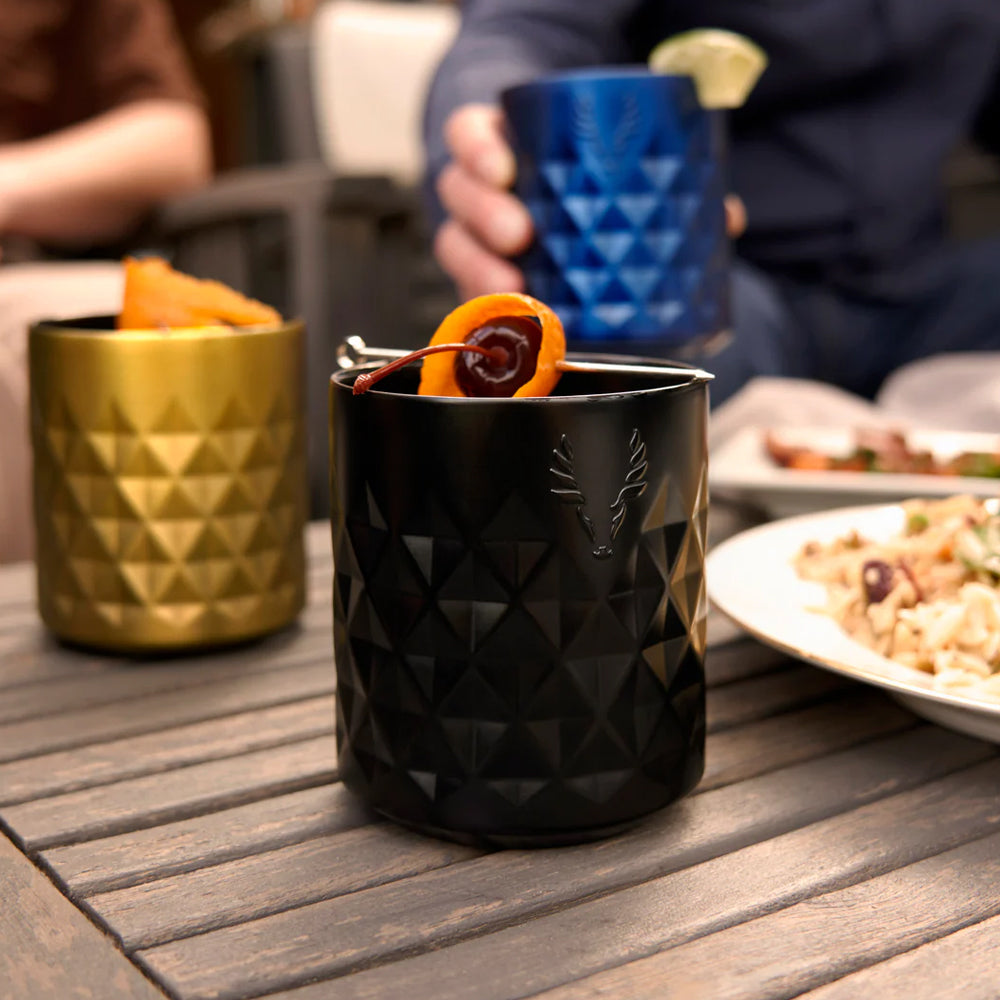 Vaso Doble Pared Acero Inoxidable Paragon Rocks Color Obsidiana - VISKI - Gallery 3
