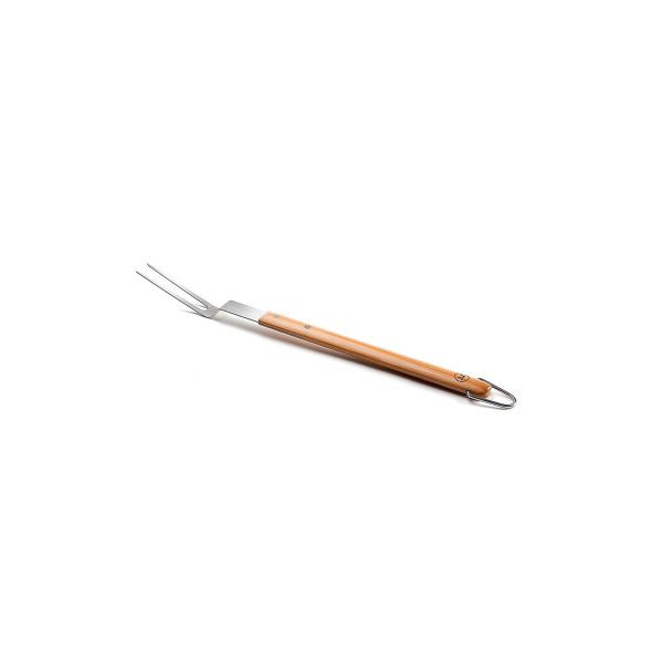 rerer - Tenedor para Carne para Parrilla 44.4cm de Acero Inoxidable y Madera de Bambú Verde- OUTSET - - D'Cocina