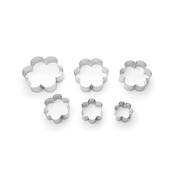 FR3621 01 - Set de 6 Cotadores de Galleta en Forma de Flor- FOX RUN - - D'Cocina