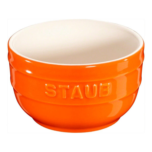 ST40511 138 0 01 - Set de Ramekin Redondo de Cerámica de 9 cm Naranja - STAUB - - D'Cocina