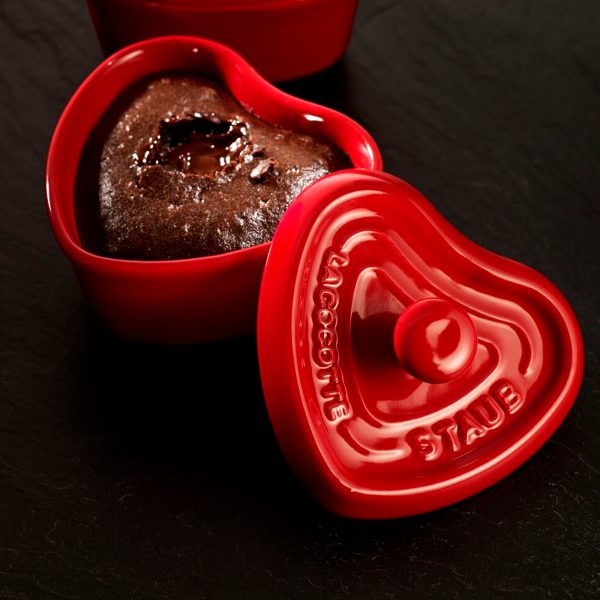 sasas - Mini Cocotte de Cerámica 10 cm en forma de Corazón -STAUB - - D'Cocina