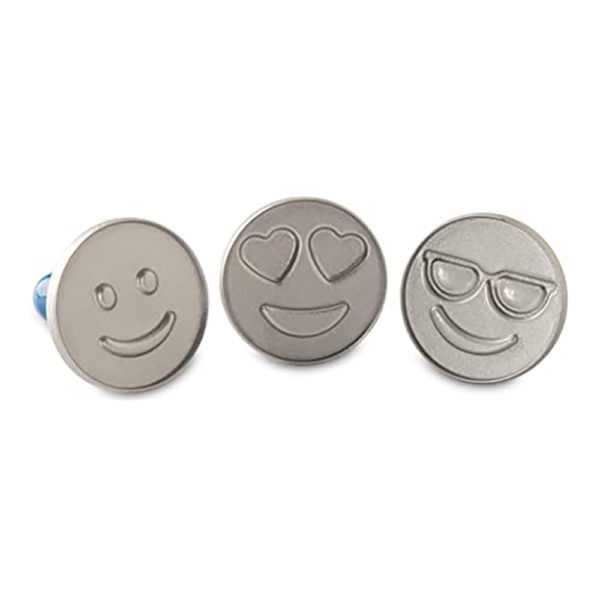 NW01255 01 - Set de 3 Sellos para Galletas Modelo Emoji - NORDICWARE - - D'Cocina