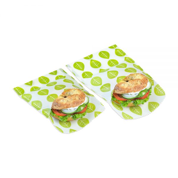 NUVW72 01 - Set de 2 Wraps para Sandwiches y Snacks Modelo Leaves - NUTS - - D'Cocina