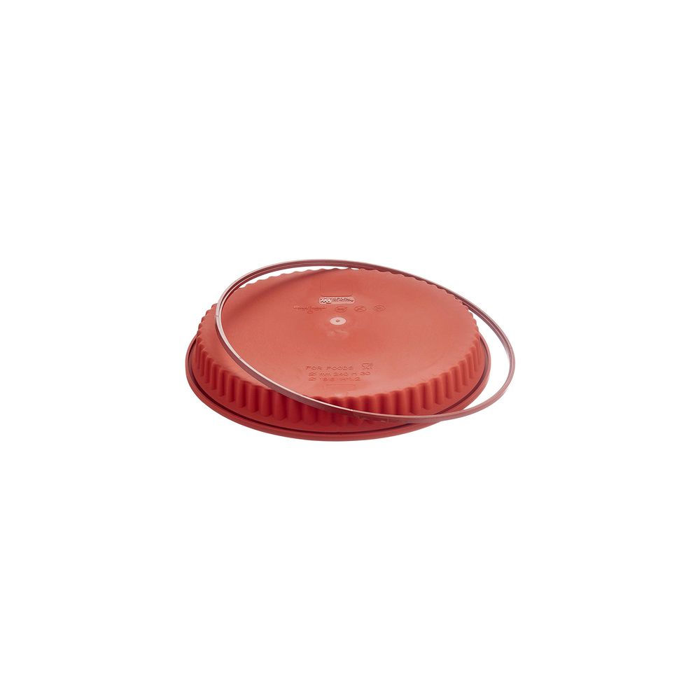 Molde Silicona Redondo 24 cm Rojo