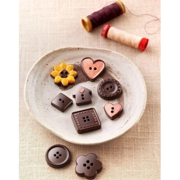 SK22129770065 02 - Molde de Silicona para Chocolate Choco Button - SILIKOMART - - D'Cocina