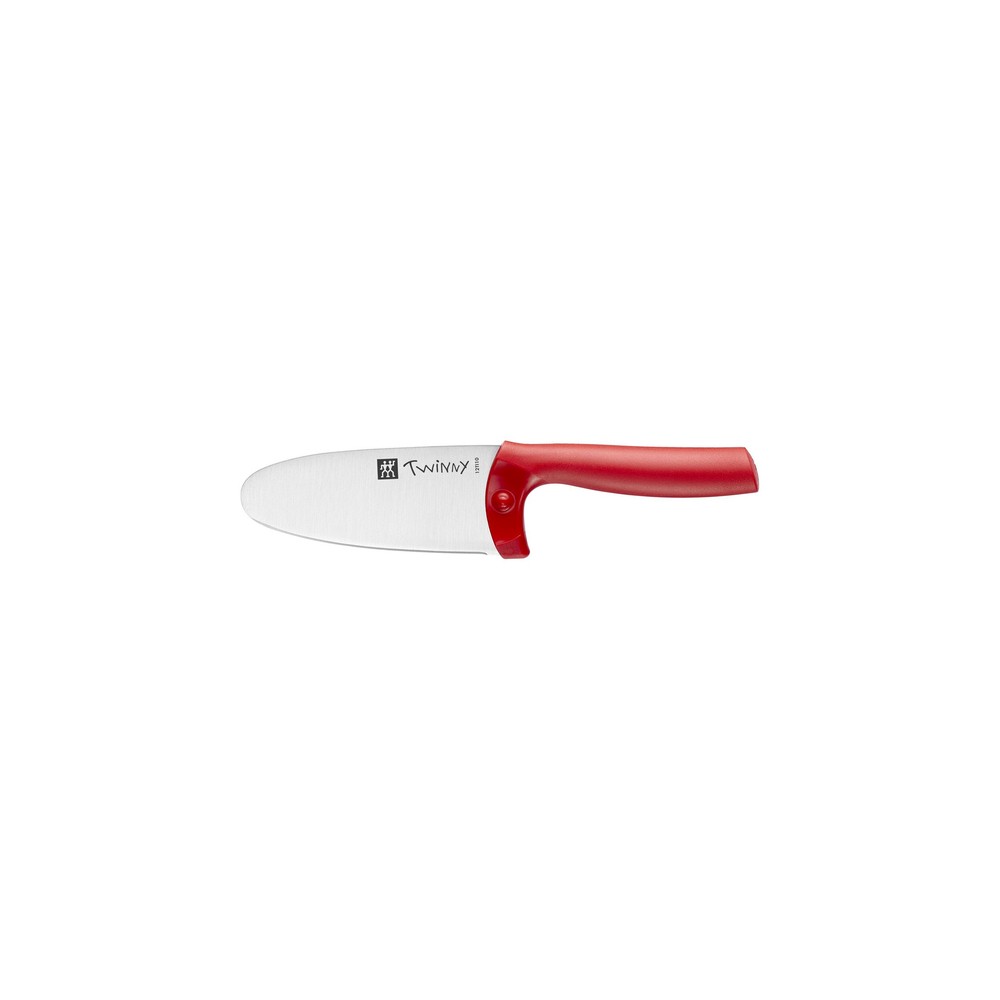 Zwilling 36550-101 Twinny, rojo, 3.9 pulgadas (3.937 in), cuchillo para  niños, acero inoxidable, punta redonda, seguridad
