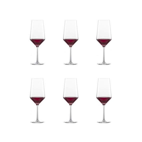 SZ112420 01 - Set de 6 Copas para Vino Tinto Bordeaux 680 ml Modelo Pure - SCHOTT ZWIESEL - - D'Cocina