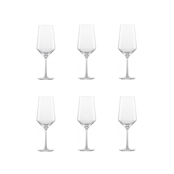 SZ112420 02 - Set de 6 Copas para Vino Tinto Bordeaux 680 ml Modelo Pure - SCHOTT ZWIESEL - - D'Cocina