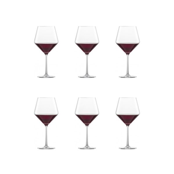 SZ112421 01 - Set de 6 Copas para Vino Borgoña 692 ml Modelo Pure - SCHOTT ZWIESEL - - D'Cocina