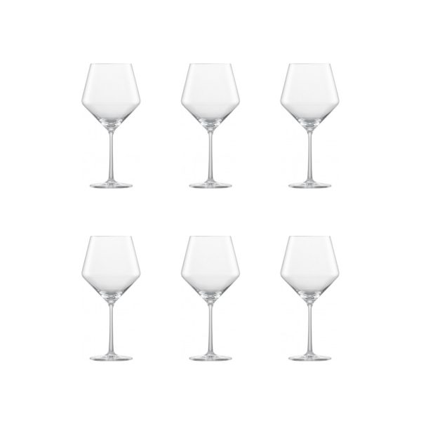 SZ112421 02 - Set de 6 Copas para Vino Borgoña 692 ml Modelo Pure - SCHOTT ZWIESEL - - D'Cocina