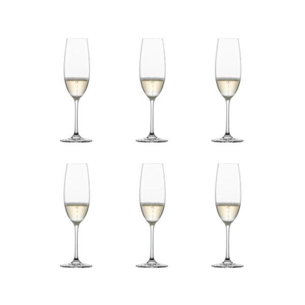 SZ115590 01 - Set de 6 Copas para Champagne 228 ml Modelo Ivento - SCHOTT ZWIESEL - - D'Cocina