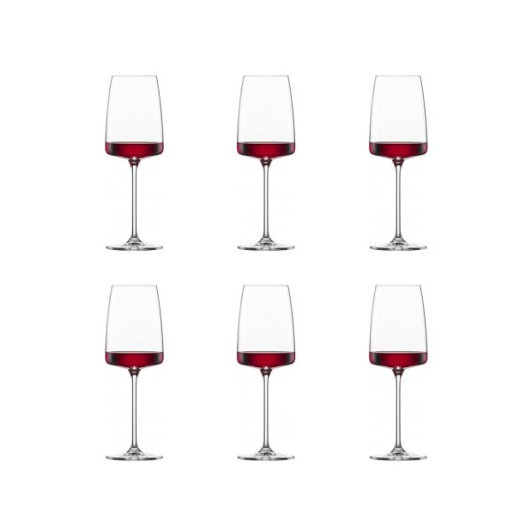 SZ120588 01 - Set de 6 Copas para Vino Tinto/Blanco 363 ml Modelo Vivid Senses - SCHOTT ZWIESEL - - D'Cocina