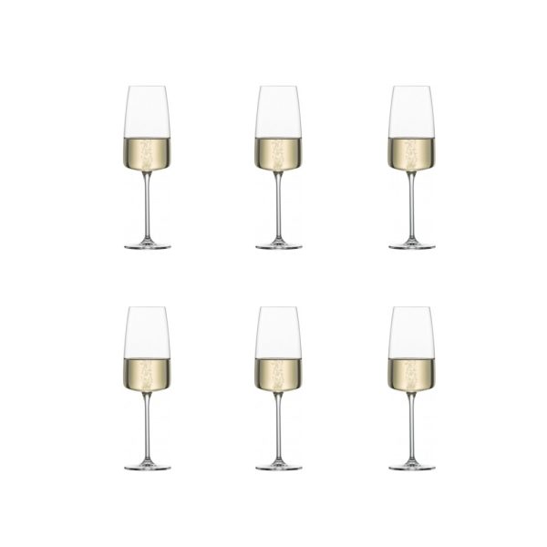 SZ120591 01 - Set de 6 Copas para Champagne 388 ml Modelo Vivid Senses - SCHOTT ZWIESEL - - D'Cocina