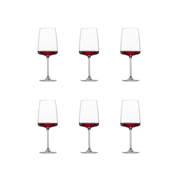SZ120593 01 - Set de 6 Copas para Vino Tinto/Blanco 660 ml Modelo Vivid Senses - SCHOTT ZWIESEL - - D'Cocina