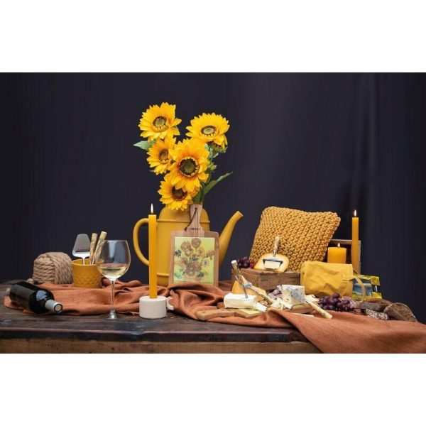 BO854022 03 - Set de 2 Pzs Mini para Quesos Diseño "Los Girasoles" Modelo Van Gogh - BOSKA - - D'Cocina