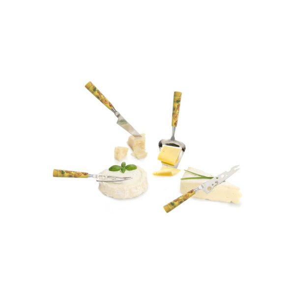 BO854024 02 - Set de 4 Mini Cuchillos para Quesos Diseño "Los Girasoles" Modelo Van Gogh - BOSKA - - D'Cocina
