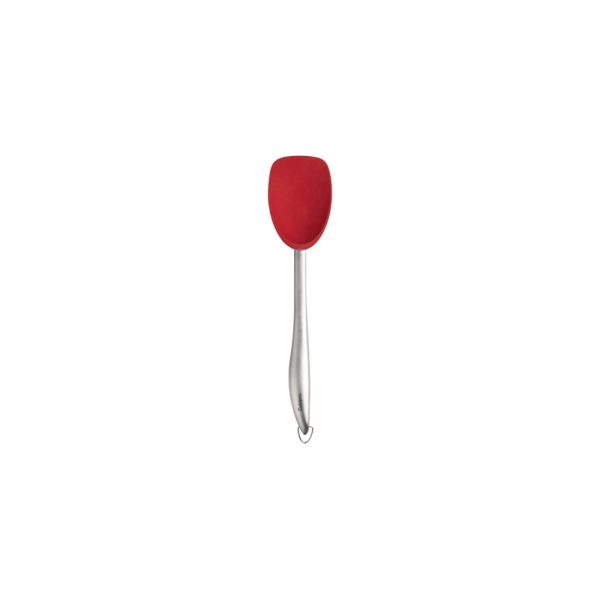 CS74683805 01 - Cuchara 29.2 cm de Silicona y Acero Inoxidable Color Rojo - CUISIPRO - - D'Cocina