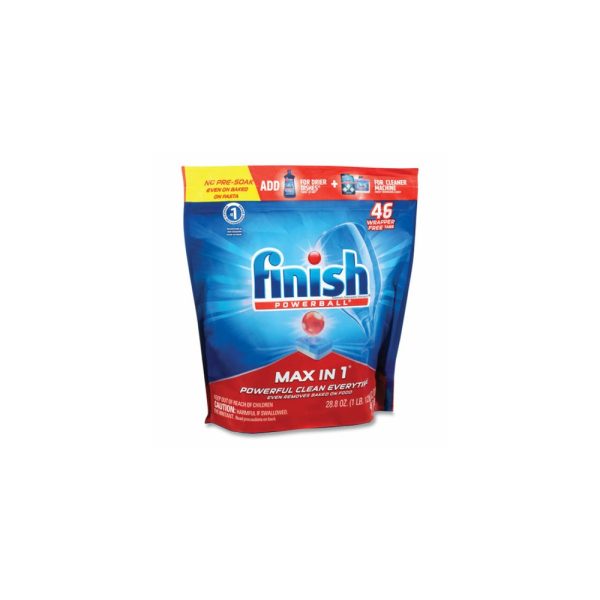 FIF006 01 - 46 Tabletas de Detergente para Lavavajillas Powerball Max in 1 - FINISH - - D'Cocina