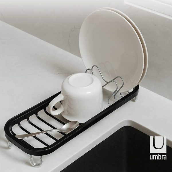 UM1004293 047 03 - Mini Escurridor de Platos para Lavadero Color Negro Modelo Sinkin Mini - UMBRA - - D'Cocina