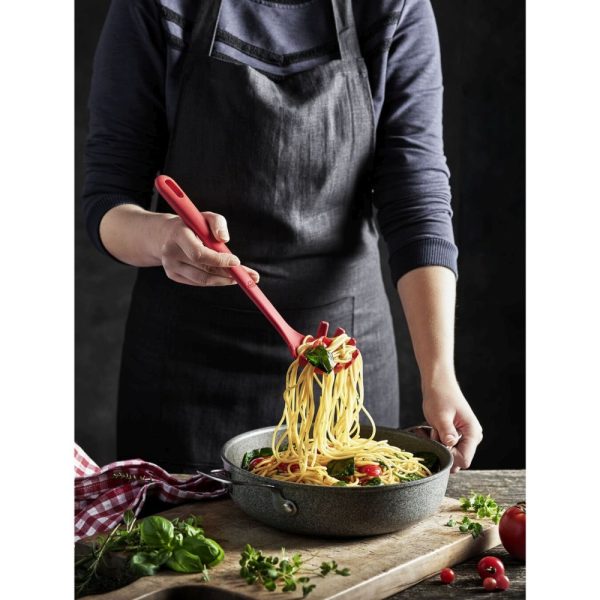 BL28000 000 0 04 - Cuchara para Pasta 29.8 cm de Silicona Modelo Rosso - BALLARINI - - D'Cocina