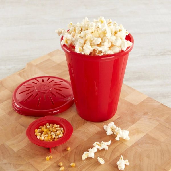 JO14001 03 - Popcorn Maker para Microondas de Plástico Color Rojo - JOIE - - D'Cocina