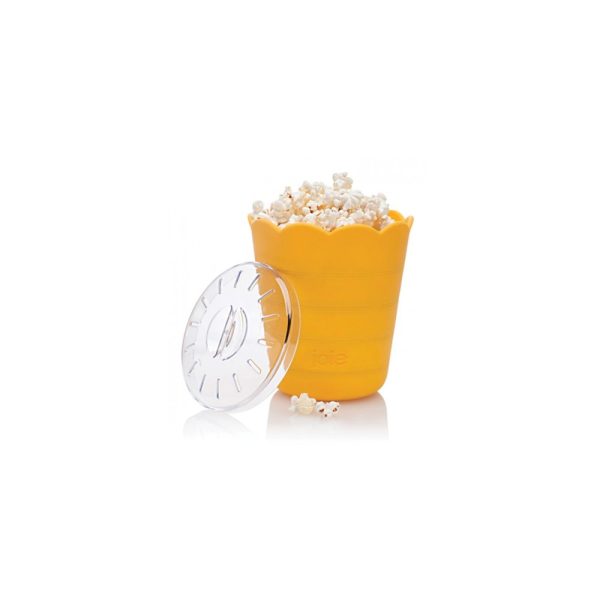 JO14449 YL 01 - Popcorn Maker Plegable para Microondas de Silicona Color Amarillo - JOIE - - D'Cocina