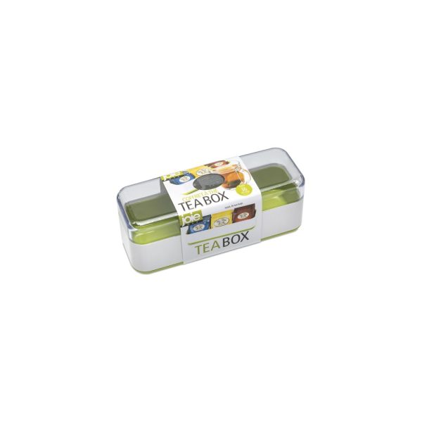 JO10087 GN 02 - Caja para Té de 3 Compartimentos Color Verde - JOIE - - D'Cocina