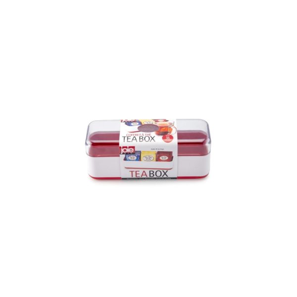 JO10087 RD 02 - Caja para Té de 3 Compartimentos Color Rojo - JOIE - - D'Cocina