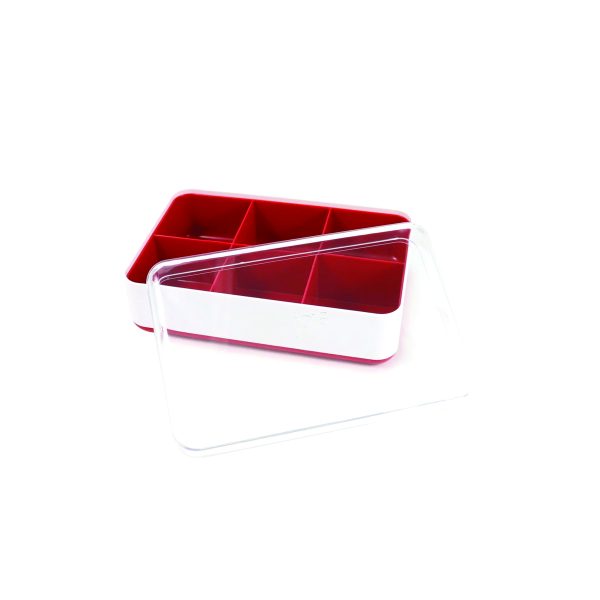JO10091 RD 01 scaled - Caja para Té de 6 Compartimentos Color Rojo - JOIE - - D'Cocina