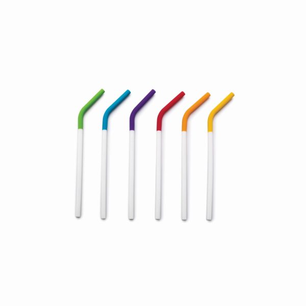 JO12360 01 - Set de 6 Sorbetes de Silicona Color Arcoíris Modelo Rainbow - JOIE - - D'Cocina