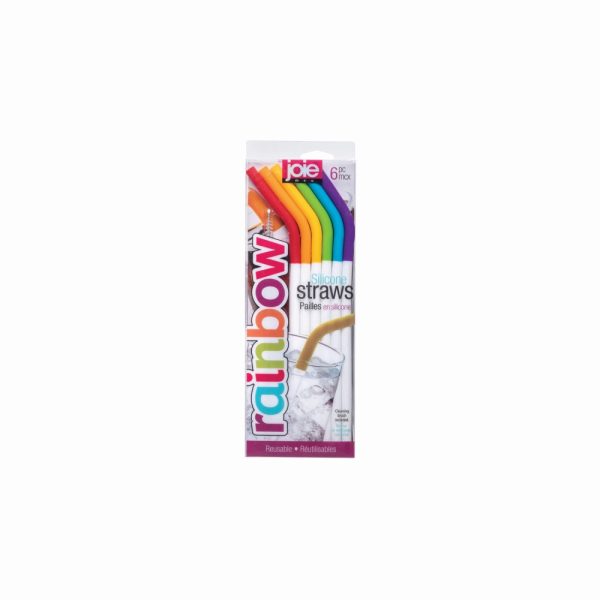 JO12360 02 - Set de 6 Sorbetes de Silicona Color Arcoíris Modelo Rainbow - JOIE - - D'Cocina