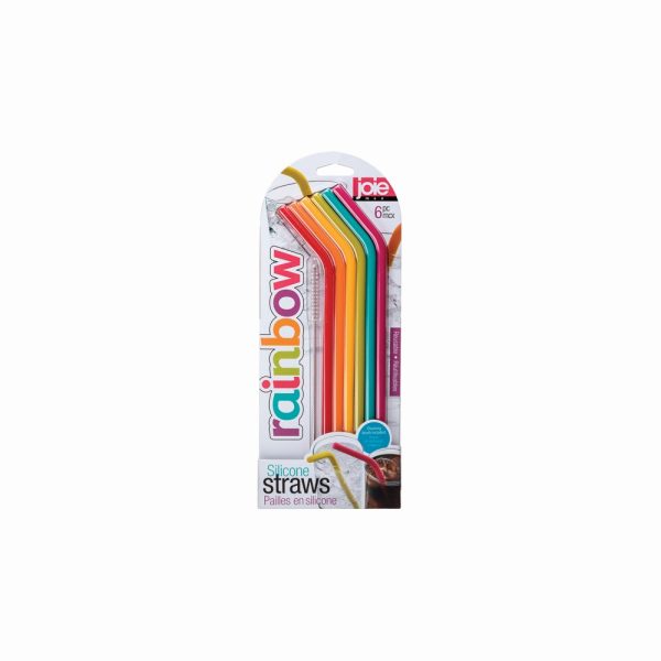 JO12711 02 - Set de 6 Sorbetes de Silicona Color Arcoíris Modelo Rainbow - JOIE - - D'Cocina