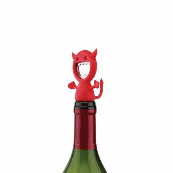 JO48151 03 - Tapa para Vino/Destapador de Botellas de Diablo 2 en 1 Modelo Devil - JOIE - - D'Cocina