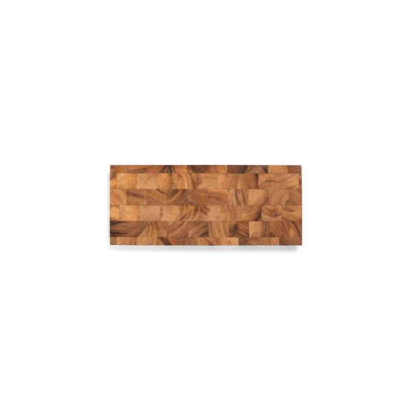 IR28743 02 - Tabla para Quesos End Grain de Madera 38 x 16 cm Modelo Bowery - IRONWOOD - - D'Cocina
