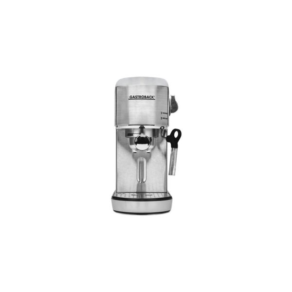 GB42716 01 - Cafetera Eléctrica para Espresso Color Acero Modelo Design Piccolo - GASTROBACK - - D'Cocina