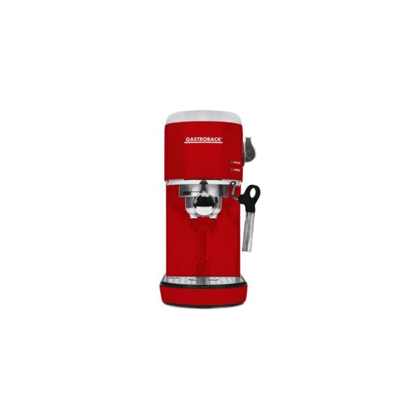 GB42719 01 - Cafetera Eléctrica para Espresso Color Rojo Modelo Design Piccolo - GASTROBACK - - D'Cocina